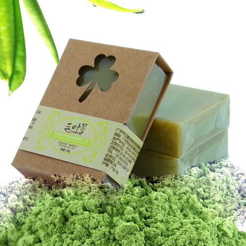 100g Organic Handmade Matcha Green Tea Powder Soap Whitening Moisturizing Cleansing Soap Remove Acne Cleansing Bath Bar Soap
