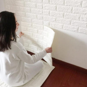 Wall Stickers 3D Stone Brick PE Foam Wallpaper Posters For Kitchen Home Improvement Wall Decor 60*60cm 30*60 cm