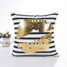 Load image into Gallery viewer, MIHE Merry Christmas Cushion Cover Gold Linen Cotton Soft Cute Throw Pillow Cover Decorative Sofa Pillow Case Pillowcase BZT18