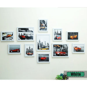 11Pcs Wall Hanging Photo Frame Set Family Picture Display Modern Art Home Decor For Hallway Bedroom Living Room Wall Decoration