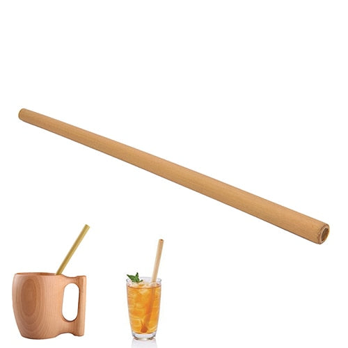 1Pcs Organic Bamboo drinking straw For Party Birthday Wedding Biodegradable Wood Straws Tableware Wholesale