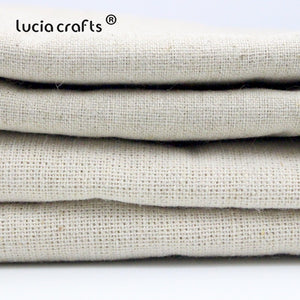 Lucia crafts 1 piece/lot 135*45cm/155cm*50cm Fabric, Natural color Cotton Linen Cloth DIY Garment Handmade Materials 20020035