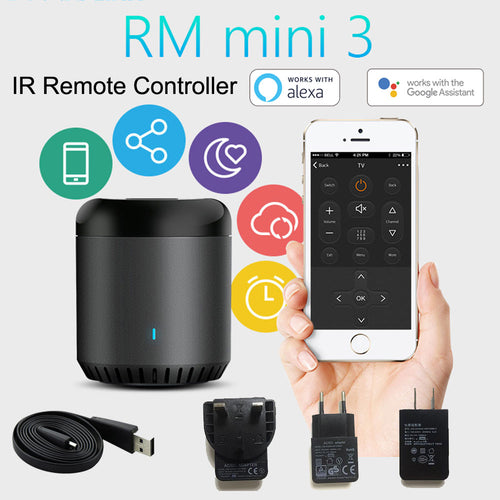 Broadlink RM Mini3 Universal Intelligent WiFi/IR/4G Wireless IR Remote Controller Via IOS Android Smart Home Automation 2019 New